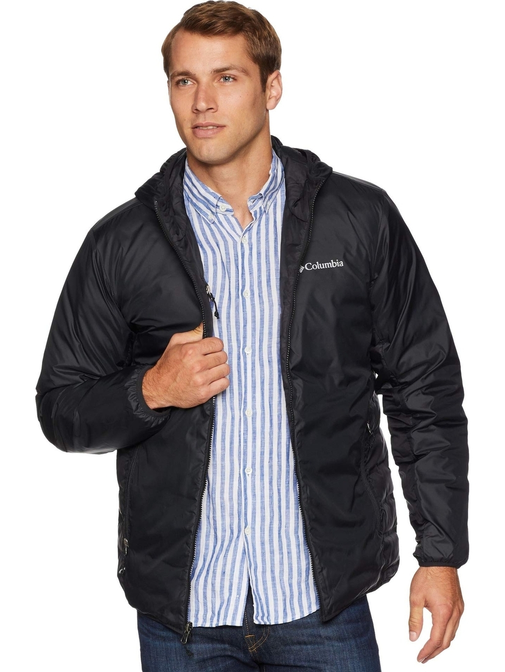Columbia Lake 22 Reversible Hooded Jacket Black SM